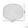 Beliani Pouf CONRAD Baumwolle 50 x 35 x 50 cm Weiß/Rosa