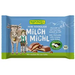 Rapunzel Milch Michl Schokolade mit Milchfüllung HIH bio