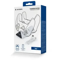 Bigben Interactive Ladestation für 2 Controller Ladegerät Schwarz, Weiß PlayStation 5