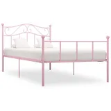 vidaXL Bettgestell 90 x 200 cm Rosa