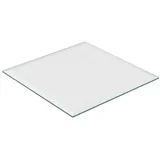 Relaxdays Tischplatte Glasplatte 8mm ESG (1 St), 70 x 70 cm weiß quadratisch | 70 cm x 0.8 cm x 70 cm