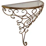 Hofmann Living And More Wandregaltisch, gold (antik goldfarben), B:40cm H:40cm T:20cm, HOFMANN LIVING AND MORE, Tische, Wanddekoration