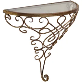 Hofmann Living And More Wandregaltisch, gold (antik goldfarben), B:40cm H:40cm T:20cm, HOFMANN LIVING AND MORE, Tische, Wanddekoration