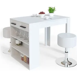 Vicco Esstisch-Set Repose 67 x 100 cm Weiß
