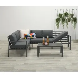Garden Impressions LEXINTON Alu Ecklounge Gartenmöbel Sitzgruppe Liege links