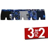 Cristiano Ronaldo CR7 Jungen Boxershorts Schwarz/Blau/Grau 140/146 5er Pack