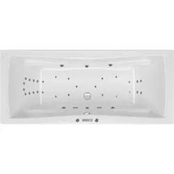 Rechteck Whirlpool Sanibay Napoli, 190x90cm, mit Whirlpoolsystem COMFORT