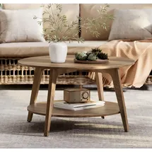 VASAGLE Couchtisch Weiß MDF 80 x 45 cm