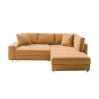 bobb Ecksofa  Arissa de Luxe , gelb , Maße (cm): B: 265 H: 84 T: 215.0