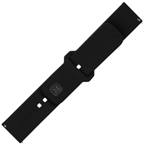 Silicone Strap Smartwatch Universal 22 mm Black