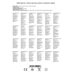 Schanksäule Chrom 3-leitig, elegant, `Topp-Qualität!`