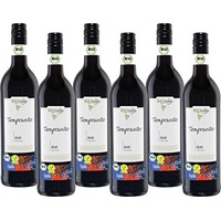 BIOrebe Tempranillo Rotwein mit fruchtigem Bouquet Spanien 4500ml, 6er Pack