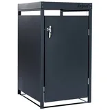 Zelsius Mülltonnenbox mit Pflanzdach für 120 - 240 Liter Mülltonnen, Anthrazit ral 7016, - Zelsius