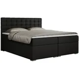 MKS Boxspringbett 160 x 200 cm H4 Schwarz