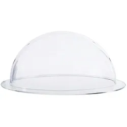 HMF 46720 Halbkugel aus Acryl mit Krempe, DIY Acrylhaube, Ø 20 cm, Transparent