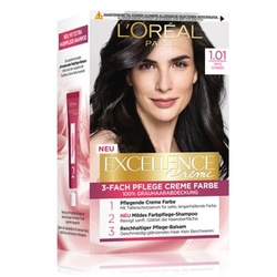 L'Oréal Paris Excellence Crème Nr. 1.01 - Tiefes Schwarz farba do włosów 1 Stk