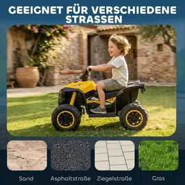 Homcom Elektro Quad für Kinder 12V gelb (1-tlg)