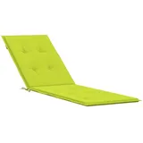 vidaXL Liegestuhl Auflage, Polster Auflage für Deckchair, Polsterauflage für Gartenliege, Liegenauflage Outdoor, Hellgrün (75+105) x50x4cm