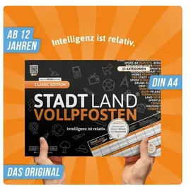 Denkriesen Stadt Land Vollpfosten - Classic Edition "Intelligenz ist relativ"