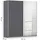 Rauch Subito Schwebetürenschrank 181 x 197 x 61 cm grau
