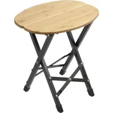 Brunner Campingstuhl Twisty Bamboo Grau/Beige
