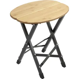 Brunner Campingstuhl Twisty Bamboo Grau/Beige