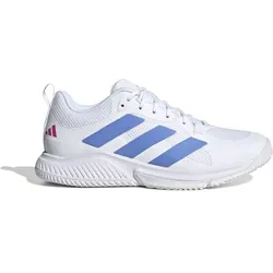 ADIDAS Damen Handballschuhe Court Team Bounce 2.0, FTWWHT/BLUFUS/LUCFUC, 38