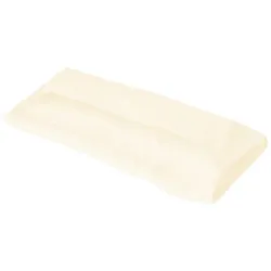 EXKLUSIV HEIMTEXTIL Liegestuhlauflage mit Kapuze 500g/m2 70x200x20 cm Naturweiß
