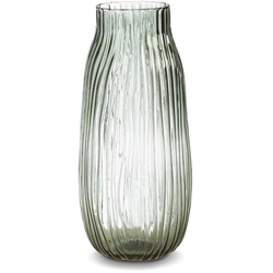 Vase Wellenform 30,5 cm Glas Grau M (Medium)