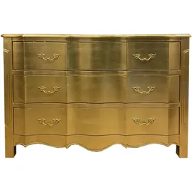 Casa Padrino Luxus Barock Kommode mit 3 Schubladen 121 x 50 x 86 cm Gold