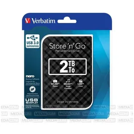 Verbatim Store 'n' Go 2 TB USB 3.0 schwarz 53195