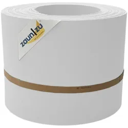 zaun|zu® Sichtschutz PP Sichtschutzstreifen Doppelstabzaun Weiß,10x 2,55m