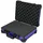 HMF 15502-05 Transportkoffer Rasterschaumstoff, Universalkoffer 39 x 29 x 12 cm, Blau