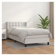vidaXL Boxspringbett 140 x 190 cm Weiß