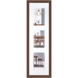 walther + design Fiorito Holz Galerie Bilderrahmen 3x 10x15 cm, EICHE DUNKEL