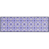 Primaflor Primaflor-Ideen in Textil Küchenläufer »LISSABON, Made in Belgium«, rechteckig, 5 mm Höhe, Motiv Ornamente, Fliesen Design, rutschhemmend, waschbar, Küche blau