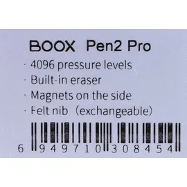 Onyx Boox Boox Pen 2 Pro Eingabestift für kompatible Modelle Schwarz