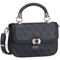 GUESS Handtasche Orlina Logo Top Handle Flap Handtaschen Grau Damen