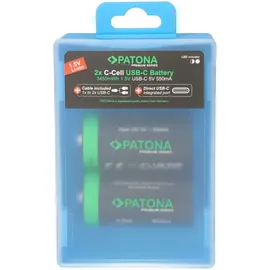 PATONA LR14 Wiederaufladbarer Akku, Lithium,