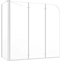 vidaXL Duschabtrennung 120x69x130 cm Hartglas Transparent