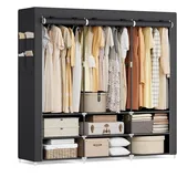 Songmics Kleiderschrank 45 x 188 x 176 cm Schwarz