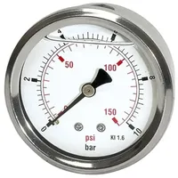 Riegler Glyzerinmano »pressure line« G 1/4 hinten 0-60,0 bar/850