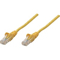 Intellinet Network Solutions Intellinet 737333 RJ45 Netzwerkkabel, Patchkabel CAT 5e U/UTP 0.25 m Gelb