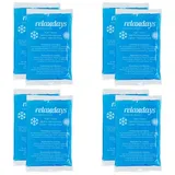 Relaxdays 16x Kühlpads rechteckig blau Weiß,Blau
