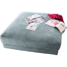 Home Affaire Hocker Enisa Cord 100 x 43 x 100 cm Blau