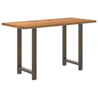 VidaXL Esstisch Bartisch Hellbraun 180x80x112 cm Massivholz Eiche Rechteckig