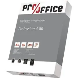 Papier Professional, A4, 80g/m2, weiß, Pck=500Bl, für Inkjet, Laser,