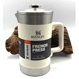Stanley Classic Stay Hot French Press 1,4l Cream Gloss Kaffeepresse Cafetière DA
