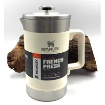 Stanley Classic Stay Hot French Press 1,4l Cream Gloss Kaffeepresse Cafetière DA