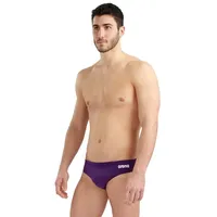 Arena Team Badehose Slip Herren Einfarbig - Plum-white - 6